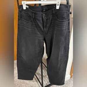 American Eagle Outfitters Dark Gray/Black Barrel Jeans